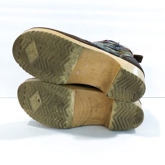 Scandic Edith Hippie Yarn Mid Heel Zipper Clog Boots - Picture 8 of 11